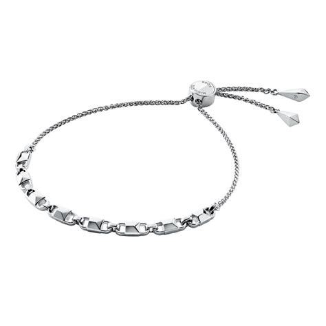 michael kors silver slider bracelet|Michael Kors adjustable bracelet.